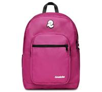Invicta Zaino Scuola Jelek Plain, Fucsia, New Way, con Doppio Scomparto Super Capiente, Con Tasca Porta PC, e Borraccia e Tasca Zaino Con Organizer, Tempo libero & Viaggio Donna Ragazza