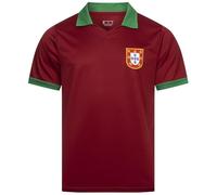 JELEX Retro History - Maglia da uomo, con logo ricamato e maniche corte, design nostalgico per gli appassionati di calcio, ideale per collezionisti, portogallo, XL