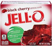 Jell-O Black Cherry Gelatin Dessert 3 oz. (4 Packs)