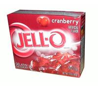 Jell-o gelatina al mirtillo rosso
