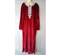 Jellabiya Galaba Jellaba Abaya Vestito Maxi Khimar Abito di Velluto Invernale XL