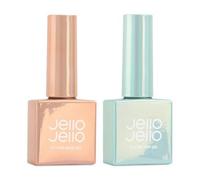 JELLO JELLO Killing Base Gel 10 ml, Top Gel 10 ml, Set, KBeauty, Premium...
