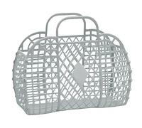 Jelly Bag per bambini, ragazze, donne, bambini, borsa da spiaggia in plastica alla moda, portafogli anni '80, con tela, verde, 1