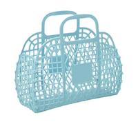 Jelly Bag, Trendy Beach Handbag, 9.45x8.27x3.74 Inches, Compact Size Lightweight Stylish Reusable Basket Style, Fashion Tote for Women, Girls, Children, Summer, Wedding, Concert and Outdoor Use