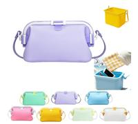 Jelly Bean Beach Bag,Waterproof Reusable Silicone Foldable Tote Handbag