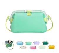 Jelly Bean Beach Bag,Waterproof Silicone Tote Bag,Foldable Top-Handle Bags