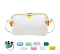 Jelly Bean Beach Bag,Waterproof Silicone Tote Bag,Foldable Top-Handle Bags
