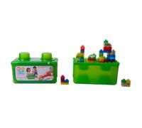 Jelly Blox - Scatola di Immagazzinaggio + 30 blocchi Tattili Morbidi - Set di costruzioni per bambini dai 2 anni - Esperienza Sensoriale con Blocchi Estensibili e Flessibili - Imballaggio Aperto