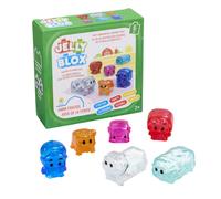 JELLY BLOX - FARM FRIEND - Amici della Fattoria - Set 6 Agricoltori e Animali Sensoriali Morbidi - Gioco di Costruzione per Bambini da 2 Anni - Blocchi Flessibili ed Estensibili - Regalo Educativa