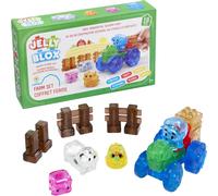 Jelly Blox - Set Fattoria - 18 blocchi inclusi - Set di costruzioni per bambini dai 2 anni - Esperienza sensoriale con blocchi estensibili, morbidi e flessibili - Trattore e Animali