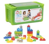 JELLY BLOX - Scatola di immagazzinaggio + 30 blocchi tattili morbidi - Set di costruzioni per bambini dai 2 anni - Esperienza sensoriale con blocchi estensibili, morbidi e flessibili