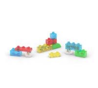 Jelly blox - set 10 blocchi morbidi e colorati per bambini 2+
