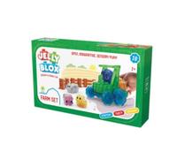 Jelly Blox - Set Fattoria - 18 blocchi inclusi - Set di costruzioni per bambini dai 2 anni - Esperienza sensoriale con blocchi estensibili, morbidi e flessibili - Trattore e Animali