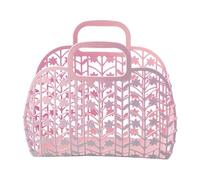 Jelly Borsa da Spiaggia Bambina - Borsa multiuso per bambini, rimovibile, trasparente, in plastica morbida, leggera, alla moda, facile da riporre, versatile, Colore: rosa., vedi descrizione