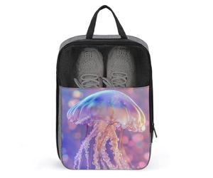 Jelly Fish - Borsa per scarpe da golf, colore arcobaleno pastello iridescente, per viaggi e uso quotidiano, anti-polvere