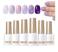 Jelly Gel Polish, 7ml Professional Jelly Polish Set of 6, Long-Lasting Vibrant Nails, Multi-Color Manicure Accessories for Salon, Home, Party, Wedding, Valentine’s Day