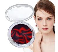 Jelly Pressed Setting Powder, 60g Powderless Face Powder, 10 Cm Oil-Control Matte Finish, Long-Lasting Full Coverage for Girls, Smooth Texture Pore Blurring