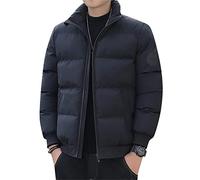 JELLYB Piumino Uomo Urbano Gioventù Moda Tendenza Splicing Uomo Sci Giacca Autunno Inverno Colletto In Piedi Cardigan Ispessimento All'Aperto Caldo Uomo Invernale Giacca A-Black M