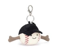 Jellycat Amuseables - Ciondolo per borsa da baseball da 2,5 pollici, in peluche sportivo, regalo per gli appassionati di sport, baseball, baseball, baseball