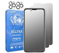 JELLYEA 2+2 Pezzi Pellicola Opaca per iPhone 15 Pro Vetro Temperato Opaca con Pellicola Fotocamera Antiriflesso e Anti-impronte 9H Matt Pellicola Protettiva Opaco per Apple 15 PRO,6.1”