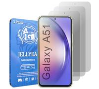 JELLYEA Matt Pellicola Opaca per Samsung Galaxy A51 [ 3-Pezzi ] Vetro Temperato Opaco Anti-riflesso Anti-graffio Anti-Bolla 9H Pellicola Protettiva Opaca per Galaxy A51,6.5"