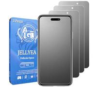 JELLYEA Pellicola Opaca per iPhone 16 [3-Pezzi] Vetro Temperato Opaco Anti-riflesso Pellicola Protettiva Anti-Impronta 9H Matt Protezione Schermo Pellicola per iPhone 16,6.1”