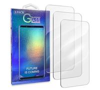 JELLYEA Set di 3, vetro temperato per iPhone 16, pellicola proteggi schermo, bolle d'aria ultra resistente, durezza 9H, vetro per iPhone 16, 6,1", trasparente
