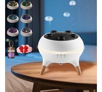Jellyfel Diffuser, Newmelo Jellyfish Diffuser, The Jellyfuser, Dancing Jelly Fish Diffusers, Jellyfel Diffusers Lamp with 7 Colors LED, Essential Oil Mist Flame Aromatherapy Air Humidifier (1Pcs)