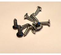 Jellyfish audio argento chitarra scratchplate/jack/battipenna piastra viti confezione da 10