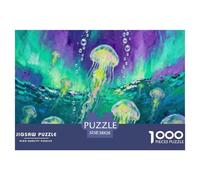 Jellyfish Dance in The Deep Sea Puzzle Giochi 1000 Pezzi Per Adulti E Ragazzi Arte Interesting Puzzle Adulti Foto 38x26cm/1000pcs