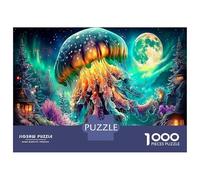 Jellyfish Fantasy Puzzle Da 1000 Pezzi - Incastonamento Perfetto & Miglioramento Della Concentrazione Mysterious Marine Creature View - A Partire Da 14 Anni 70x50cm/1000pcs Attività Di Svago