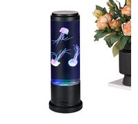 Jellyfish Lamp - LED 7 Color Mood Table Light, Quiet Floating Jellyfish LED Night Lamp with Color Changing Ambient Lighting, Educational Relaxing Decor for Bedroom, Office, Desk, Dorm and Kids Room