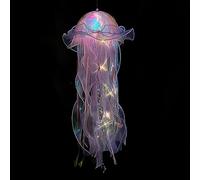 Jellyfish Lights Color Changing Mood Lamp New Year's Eve Gadget Cross Glow Gadgets Jellyfish Lamp Decorations Room Decor Table Top Gadgets Gifts for Daughter Girlfriend (Purple)