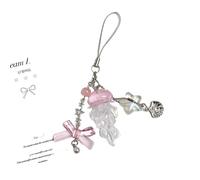 Jellyfish Phone Charm Starfish Mermaid Fishtail Bow Bead Fairycore Portachiavi Portafoglio Portachiavi Borsa per Portachiavi per Auto Decorazioni Chiave