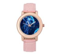 Jellyfish Underwater World Magic, orologio da polso da donna, elegante, analogico, al quarzo, cinturino in pelle, Stile:, regular, Cinturino