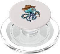 Jellyfish Western Sheriff Cowboy Funny Ocean Animal PopSockets PopGrip per MagSafe