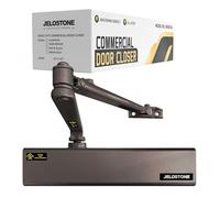 JELOSTONE D8000DA - Chiudiporta commerciale resistente, molla regolabile da 1 a 6 e 4 valvole per porta (20-159,7 kg/76,2-152,4 cm), grado 1 e UL, resistente al fuoco per 3 ore, conforme ADA, per