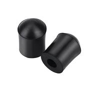 Jelquix 2 Pezzi Resistenti All'usura per Puntale per Contrabbasso per Proteggere il Pavimento e Ridurre il Rumore, Set di Coperture in Gomma Nera per Supporto per Puntale per Contrabbasso