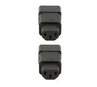 Jelquix Adattatore di Alimentazione IEC320 C20 a C13 Plug and Play Design Affidabile e Durevole per Sala Server UPS PDU 2 Pezzi