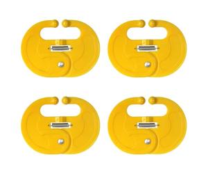 Jelquix Anelli da Naso per Svezzamento dei Vitelli, 4 Pezzi in Plastica | Uso in Allevamento di Bestiame, Strumento per L'allevamento, Facile Applicazione, compatibilità con Apertura di 7 Cm