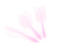 Jelquix Aste e Alette per Freccette Integrate da 3 Pezzi, Design Trasparente e Durevole per Un Gameplay Casual, Materiale ABS da 80 Mm (Pink)