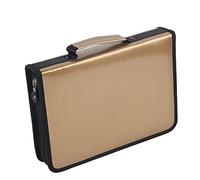 Jelquix Astuccio in Pelle PU, Organizer per Matite Artistiche da 150 Slot, Borsa da Disegno Portatile con Maniglia per Studenti e Artisti (GOLD)