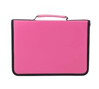 Jelquix Astuccio in Pelle PU, Organizer per Matite Artistiche da 150 Slot, Borsa da Disegno Portatile con Maniglia per Studenti e Artisti (Roseo)