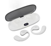 Jelquix Auricolari Wireless Bluetooth 5.4 Comodi Auricolari Sportivi per Ciclismo e Corsa con 42 Ore di Riproduzione (WHITE)