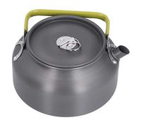 Jelquix Bollitore da Campeggio Multifunzionale da 1,2 Litri, Bollitore per Uova, tè e caffè in Lega di Alluminio, con Impugnatura Antiscivolo Termoisolante per Campeggio all'aperto, Picnic e Pesca