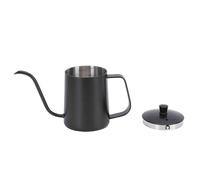 Jelquix Bollitore per caffè, Bollitore a Collo di Cigno in Acciaio Inossidabile da 350 Ml con Beccuccio Lungo e Stretto, Piccola Teiera Portatile a Goccia, Ideale per la Caffetteria da Campeggio in