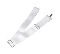 Jelquix Cinghia Centrale per Rete da Tennis Regolabile Resistente per Partite Multigiocatore Nylon Acciaio Inossidabile Bianco 7,2 Piedi X 2,0 Pollici Parco Giochi per Palestra