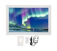 Jelquix Cornice per Foto Digitale Intelligente HD, Schermo per Visualizzazione Foto con Telecomando, Supporto per Scheda USB/SD, Decodifica Video e Calendario Elettronico (Spina europea)