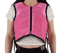 Jelquix Gilet Protettivo da Equitazione per Bambini Schiuma Anti-Compressione per Assorbimento degli Urti Rosa per Equitazione per Bambini, Protezione per Il Corpo in Nylon Primav (CL)