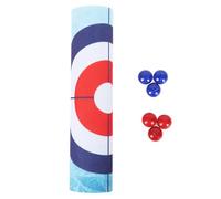 Jelquix Gioco di Curling da Tavolo, Divertente Gioco da Tavolo Compatto per Famiglie di Bambini e Adulti, con Superficie Antiscivolo, Giocattolo da Viaggio Portatile per Picnic, Campo, Scuola
